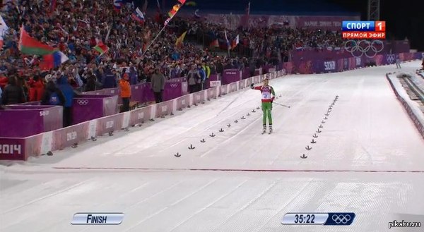 Дарья Домрачева становится трехкратной олимпийской чемпионкой олимпийских игр в Сочи!