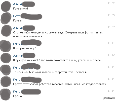 Переписка в Vkontakte