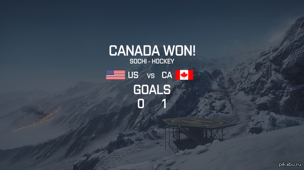   Battlefield Congratulations to team Canada.  True teamwork always wins the day.