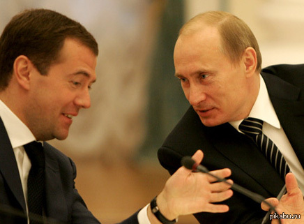 They say in Russia there are two troubles. Well, maybe a little more? - Putin, Dmitry Medvedev, Vladimir Putin