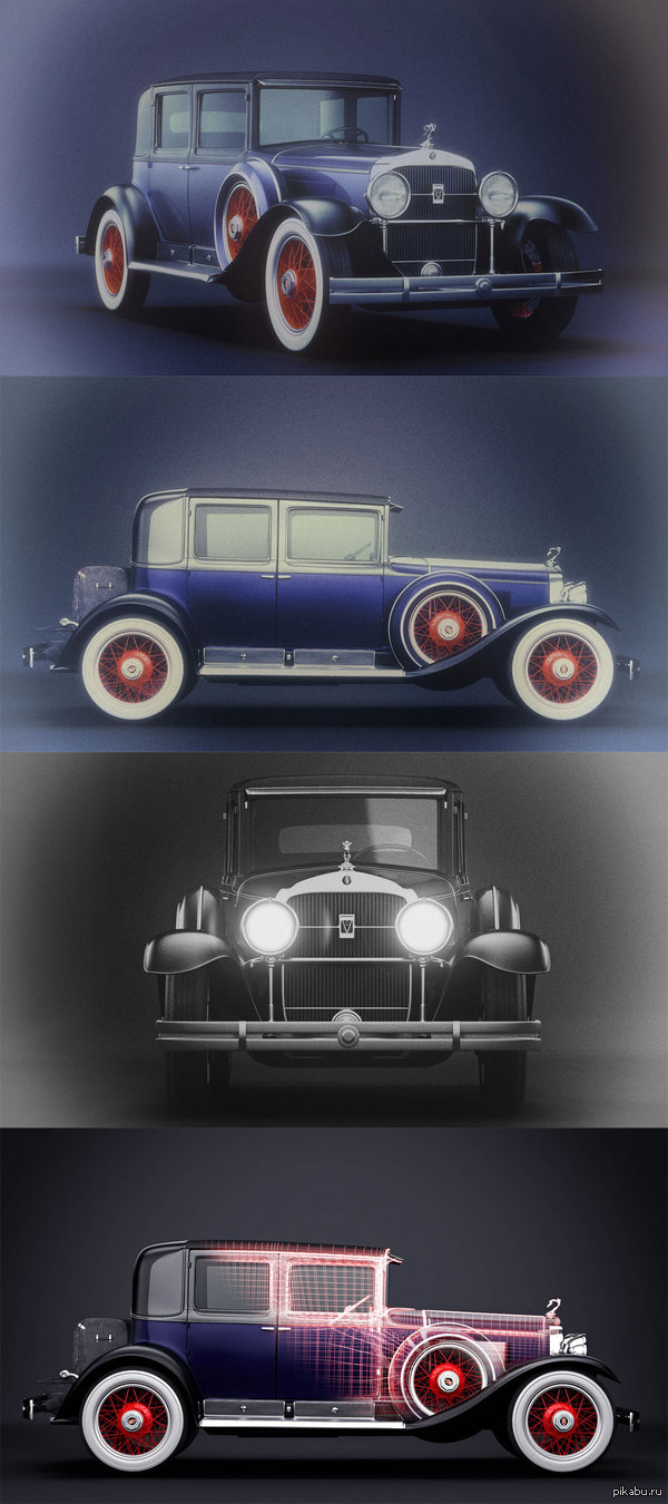 3D- Cadillac Al Capone 1341a  !   3D-,   -  .        !