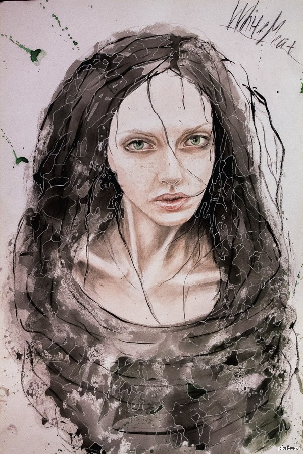 Портрет акварелью. Лист А3