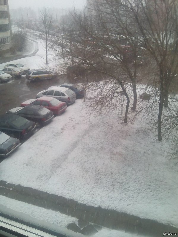 It snowed in Minsk. - Minsk, Snow, Why?