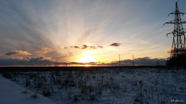 Такие вот закаты рядом с домом