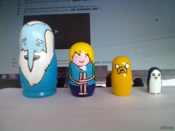 Матрешки в стиле Adventure time