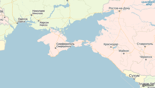 Теперь на Яндекс.картах крым отмечен в составе России