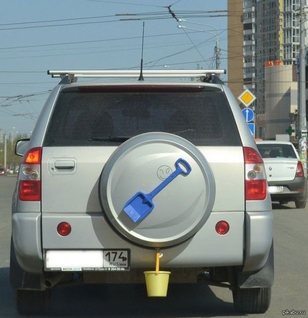 On the roads of Chelyabinsk - Chelyabinsk, Car, Shovel