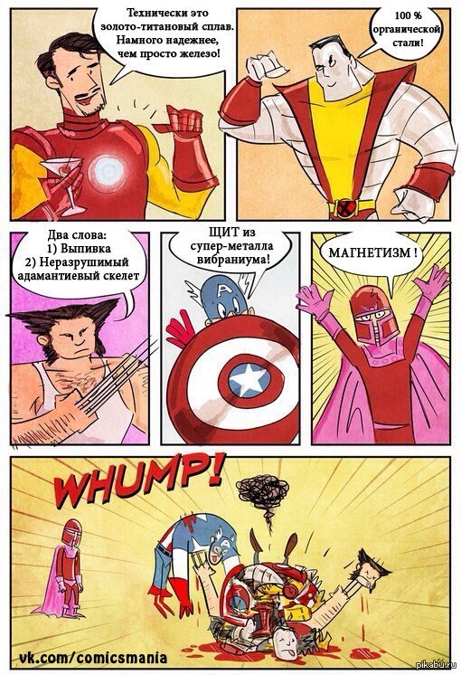 The power of magnetism - Magneto, Wolverine X-Men, iron Man, Wolverine (X-Men)