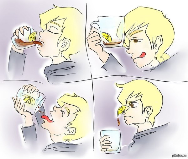 Чай с лимоном