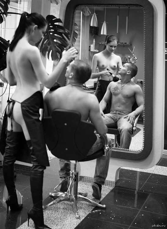 naked barbershop.