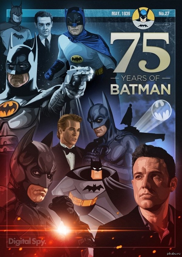 In the continuation of art about the 75th anniversary of Batman - Batman, Batman, Batman, Art, Images, Dc comics, 75 years, The Dark Knight