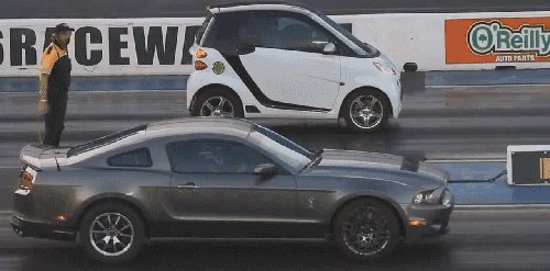 Mercedes Smart  Ford Mustang