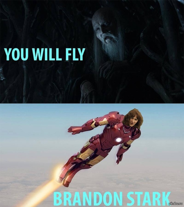 Brandon Stark can fly