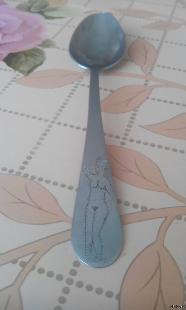 Spoon of strawberries - Erotic, Engraving, NSFW, A spoon