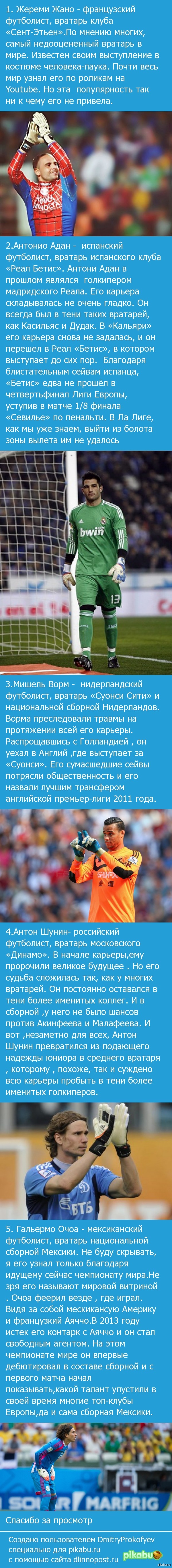 Топ 5 самых недооцененных вратарей