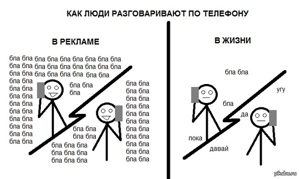Разговор по телефону | Пикабу