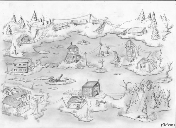 "Скетч" рисунок для одной фрпг...