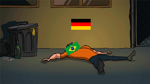 Summary of 1st half Brazil - Germany - GIF, Germany, Brazil, Pain, Football
