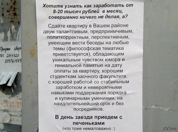 Как правильно искать квартиру! | Пикабу