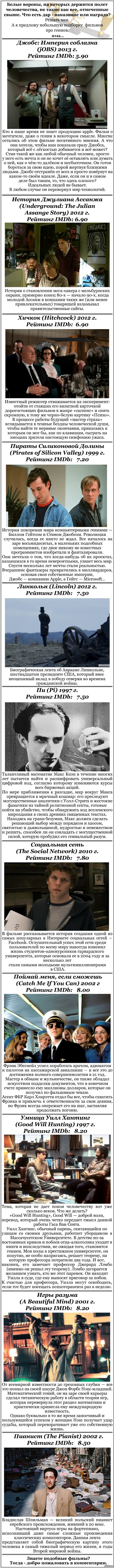 Подборка фильмов. Часть 3.