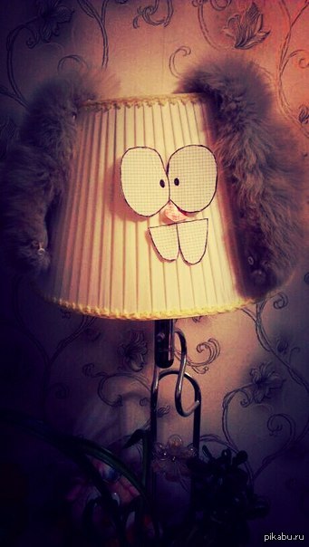 I couldn’t get past my mother’s fur from a jacket hanging on a lampshade-))) - My, Hare, Unusual