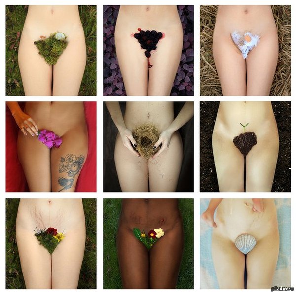 Different beautiful variations of the bikini zone for girls - NSFW, Strawberry, Art, Vegetation