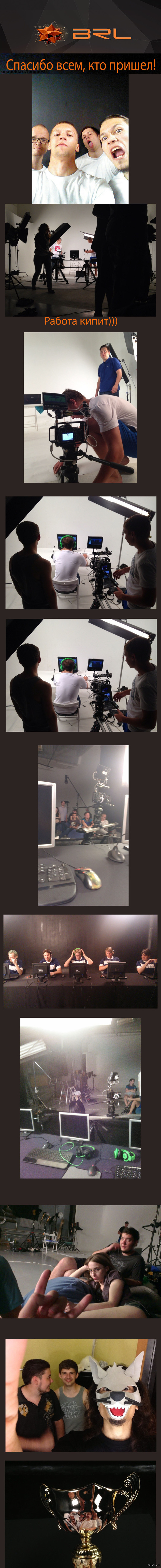 Как пикабушники снимались для турнира)