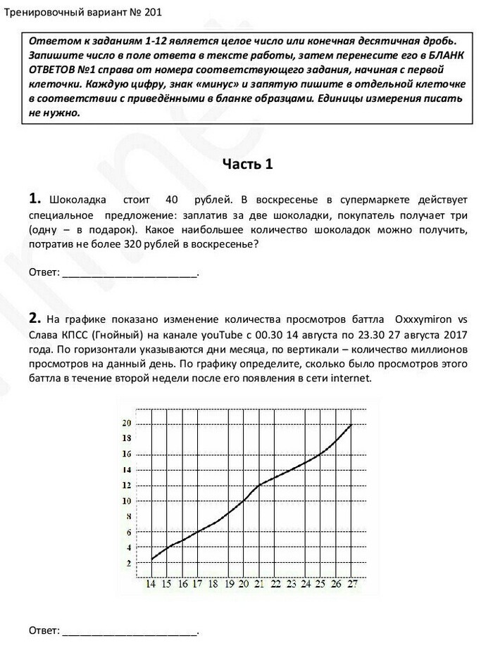 How to interest the youth of the Unified State Examination. See task 2. - School, Unified State Exam, Oxxxymiron