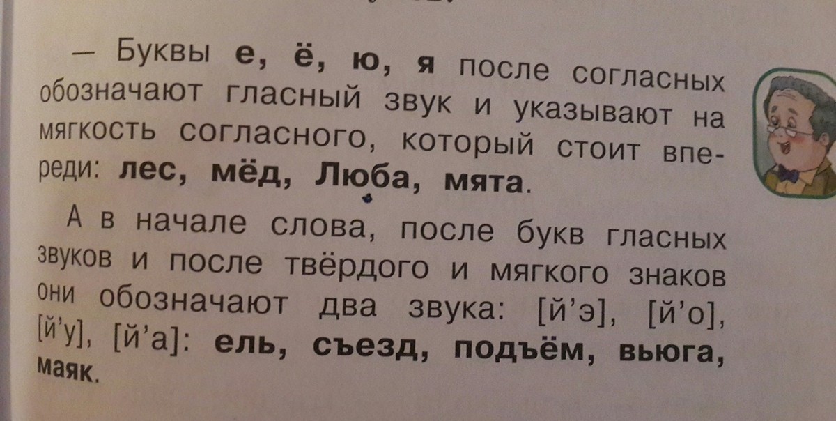 Иллюстрация слабые гласные из учебника Соболевой русский язык 2 класс.