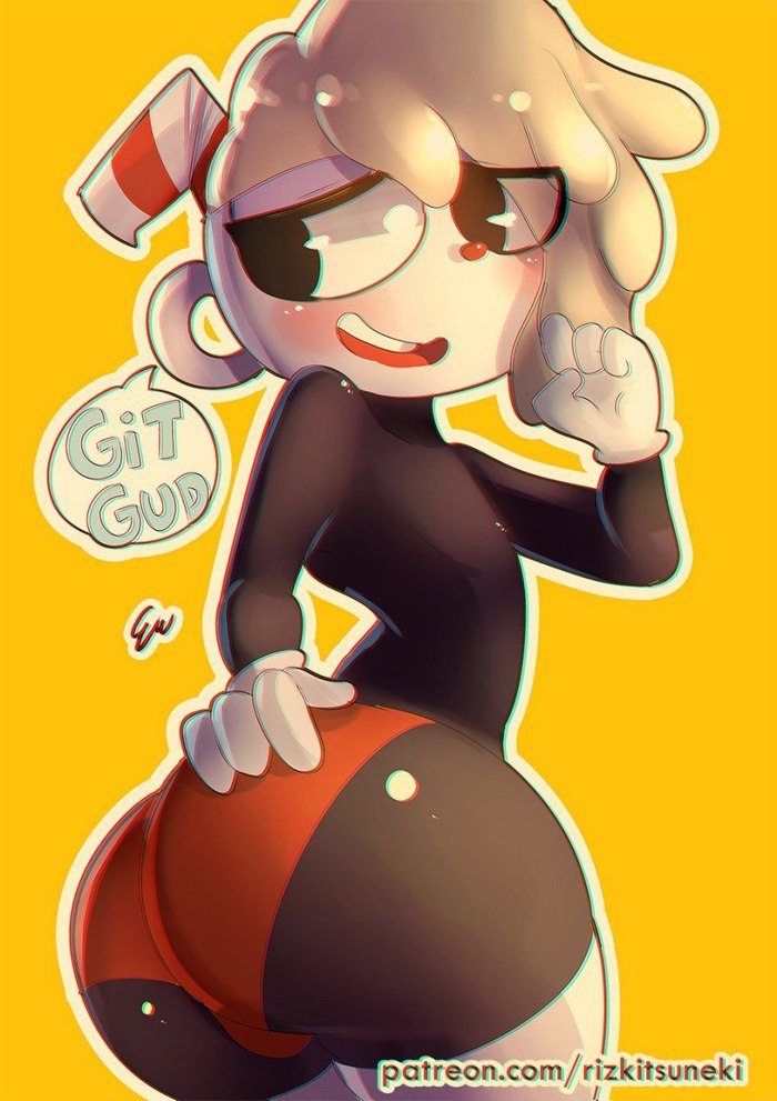 Cupgirl - NSFW, Cuphead, Games, Art