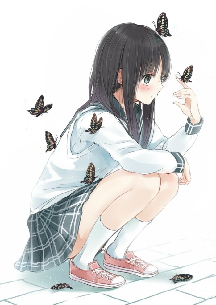 Art anime butterfly - Anime art, Art, Anime original, Anime