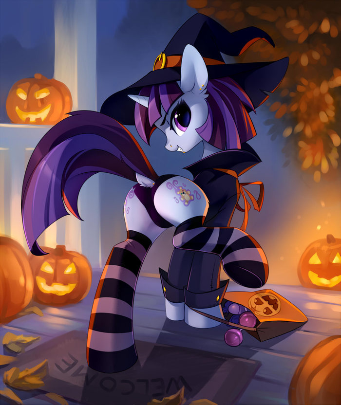 Halloween promises to be fun - My little pony, MLP Edge, Original character, Halloween, PonyArt, Art, Tomatocoup