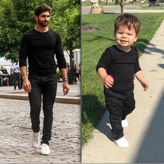 18-month-old baby Ougi replicates his model uncle's professional photo shoots - PHOTOSESSION, Instagram, Copy, A selection, , Longpost