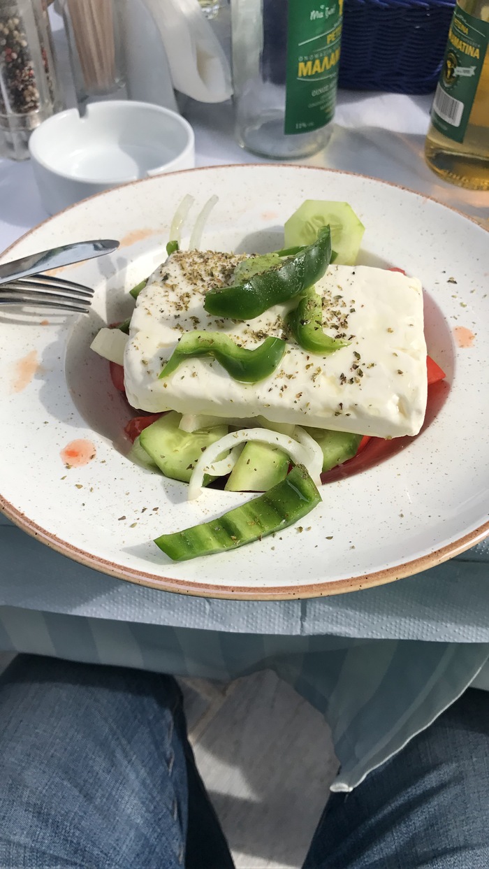 Greek salad in Greece))) - My, Greece, Salad, Yummy