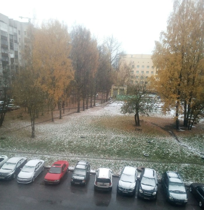 Three seasons under my window - My, Weather, Saint Petersburg