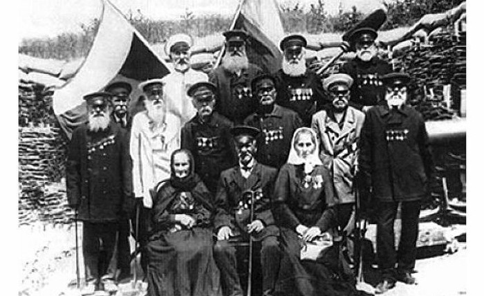 Veterans of the Crimean War - My, История России, Veterans, Black and white photo