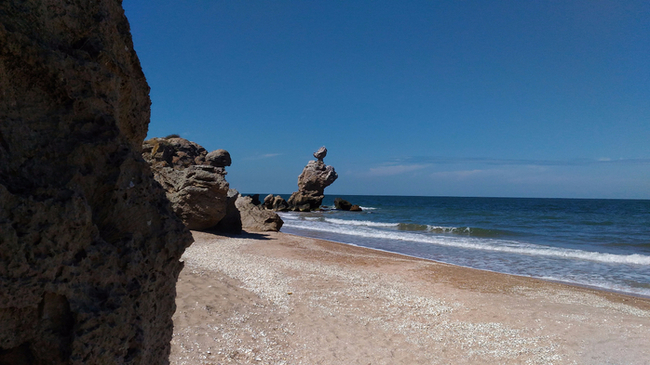 Wild coast of Crimea. - My, Crimea, Travels, Sea, Longpost