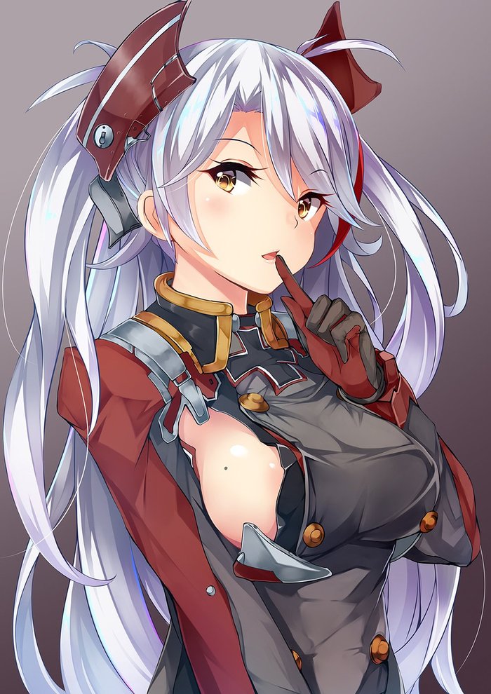 Anime art - Anime Art, Аниме, Azur Lane, Prinz Eugen, Sideboob