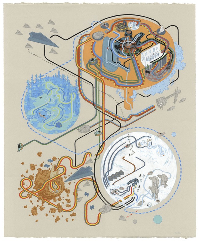 American artist draws maps based on popular movies - Kinoart, Movies, Exitus, Horror, Art, Lord of the Rings, Predator, Guardians of the Galaxy, Longpost, Predator (film)