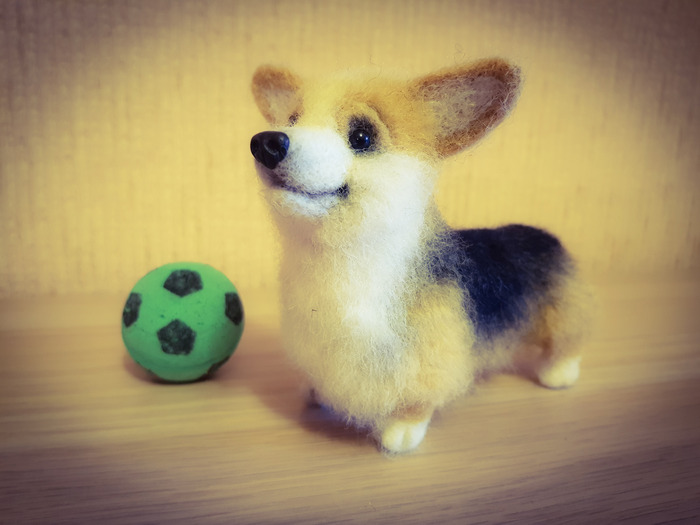 Corgi Pembroke. Interior toy. Handmade. - My, Dog, Corgi, Handmade, Author's toy, Wallow, Longpost