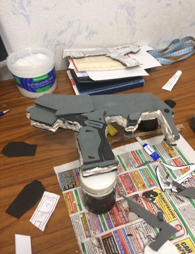 How I made Sombra's submachine gun - My, Overwatch, Sombra, Blizzard, Cosplay, Longpost