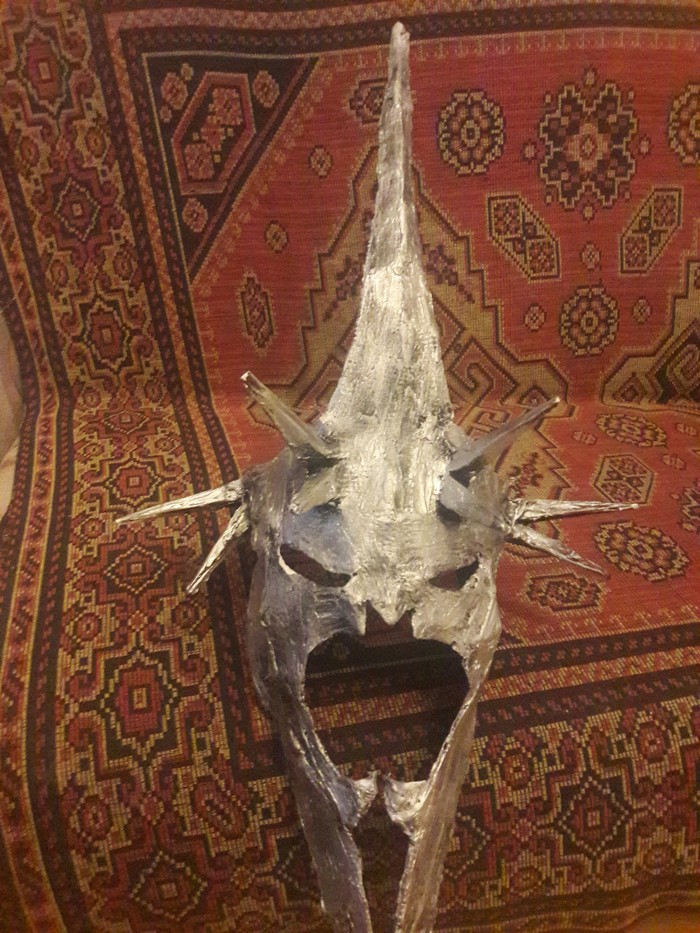 Pepakura experience #2 - My, Pepakura, Reamer, Lord of the Rings, Helmet, With your own hands, Longpost, Papercraft