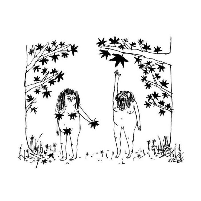 Do not flatter yourself - Adam and eve, Leaves, Comics, The new yorker, New Yorker Magazine