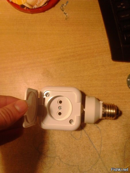 Potentially useful thing in certain conditions. - I'm an engineer with my mother, , Power socket, Bulb