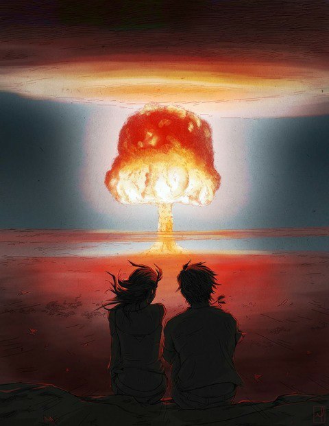 Help in finding information. - Anime, Anime art, Apocalypse, Nuclear explosion