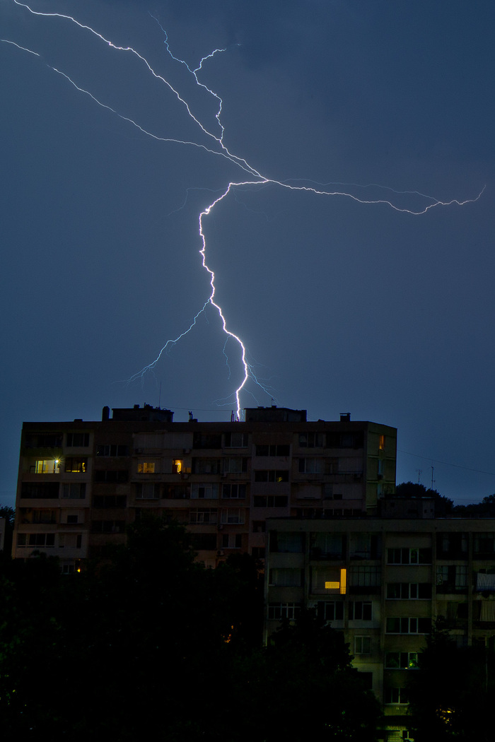 Fuck no... - My, Lightning, Sea, Black Sea, Long exposure, Longpost