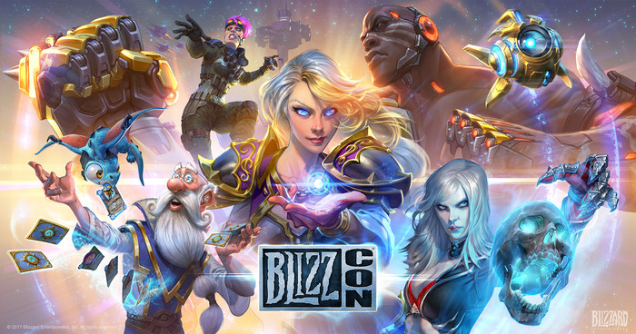  BlizzCon 2017 Blizzard, World of Warcraft, Hearthstone, Overwatch, Diablo III, HOTS, Starcraft 2, Blizzcon, 