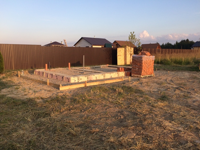 Brick bath 7x5 on their own for 300,000 rubles. - My, Building, , , Bath, , Brickwork, Longpost