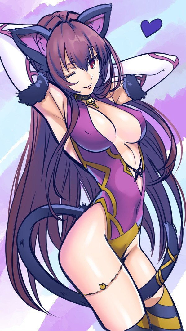 Anime art Scathach, Fate, Fate Grand Order, Anime Art, ,  