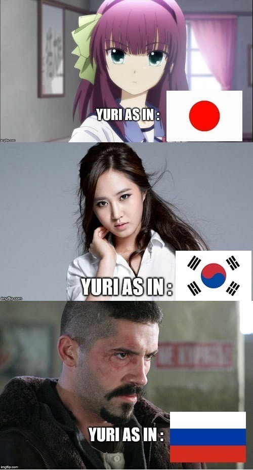 Yuri in different countries - 9GAG, From the network